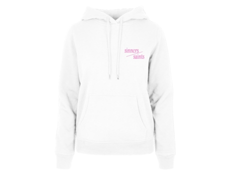 Sweatshirt para Mujer MISTER TEE (S - Poliéster - Blanco)