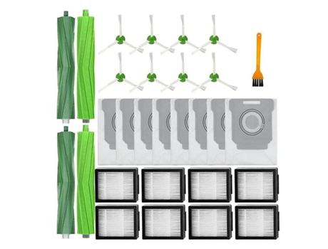 Filtro de escova lateral principal e substituição de saco de pó para irobot roomba i3