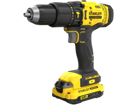 Stanley Taladro Percutor V20 18V 50Nm con 2 baterías Li-Ion 1,5Ah