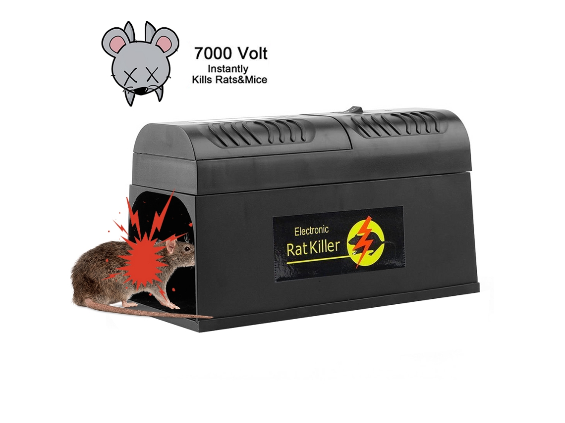 Exterminador eléctrico de ratas, repelente de ratones