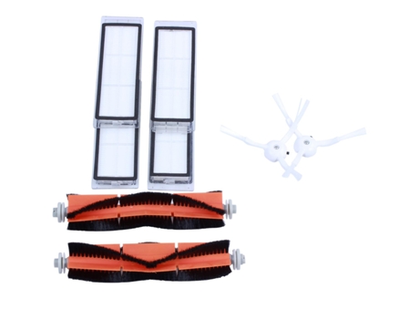 8 peças para xiaomi roborock robot s50 s51 filtro lateral escova rolo