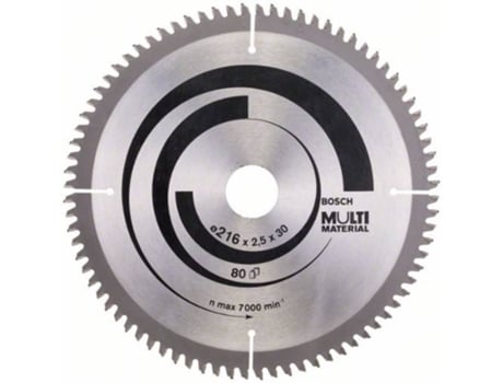 Disco de Sierra Circular BOSCH Multi Material 216x30x2.5 mm - 80