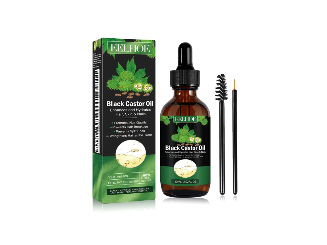 Esencia capilar con aceite de ricino para el cuidado del cabello.