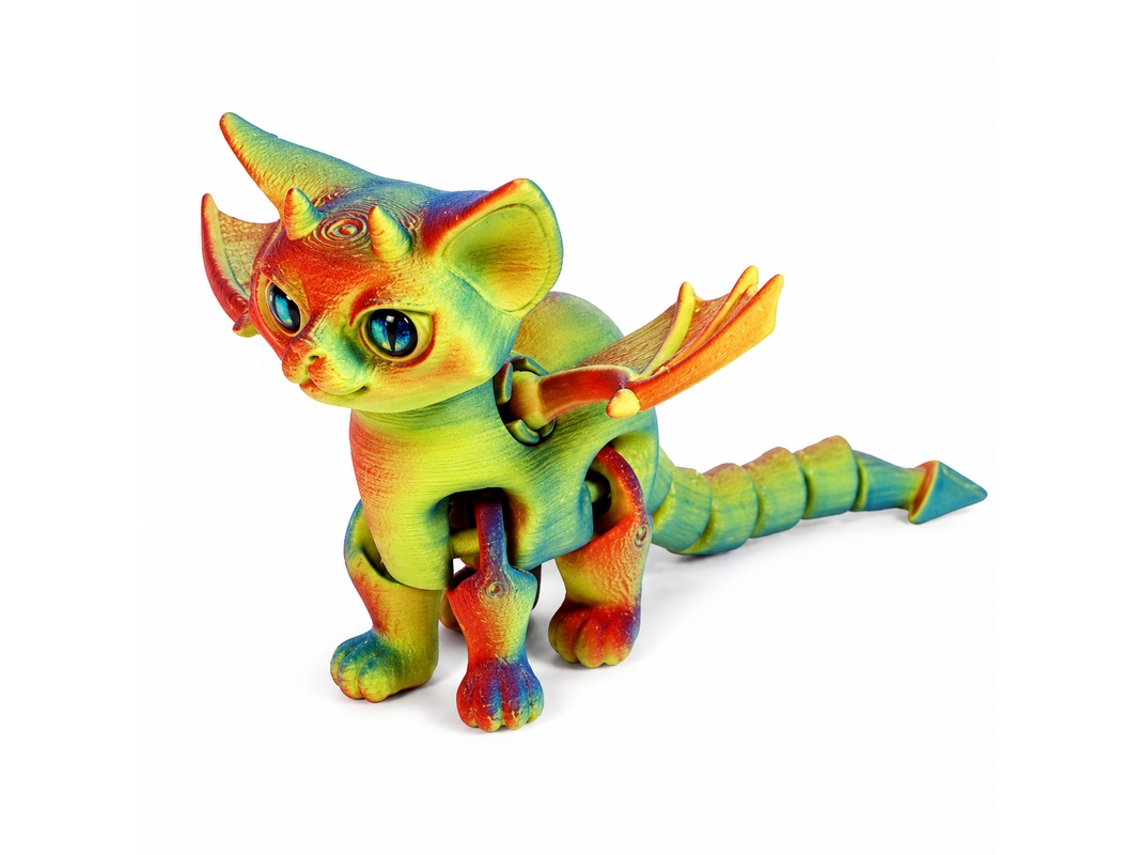 Escultura 3d - Gato Demoníaco The Bee 78253-a52 Multicores
