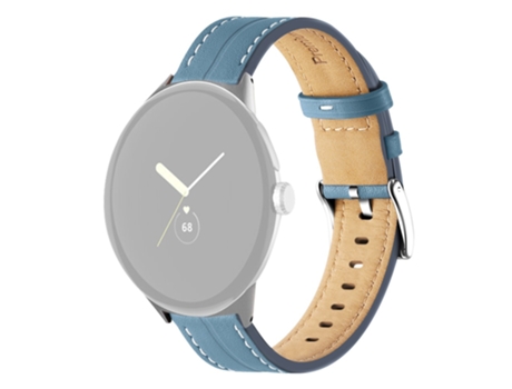 Correa de piel auténtica para Google Pixel Watch - azul