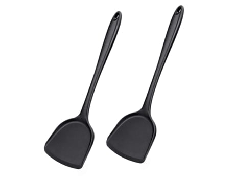 2 espátulas de silicona para wok antiadherentes resistentes al calor a las manchas y a los olores fáciles de limpiar utensilios de cocina sin costu...
