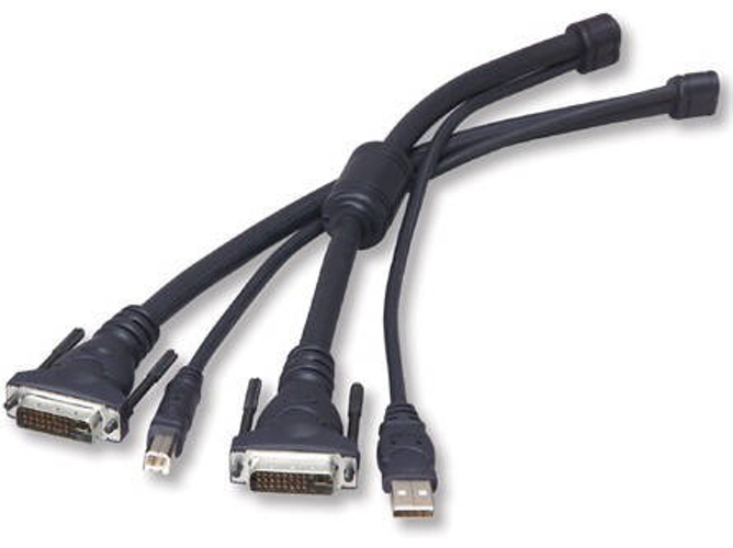 Cable KVM BELKIN OmniView KVM Cables for SOHO Series with Audio, 1.8m, USB/DVI-I Dual Link