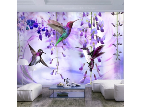Papel de Pared ARTGEIST Flying Hummingbirds (Violet) (250x175)