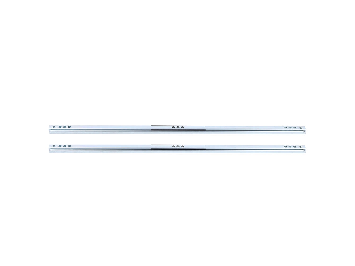 Juego De 2 Guías Para Cajones Con Rodamientos De Acero De 450x17 Mm Para Armarios Y Roperos.