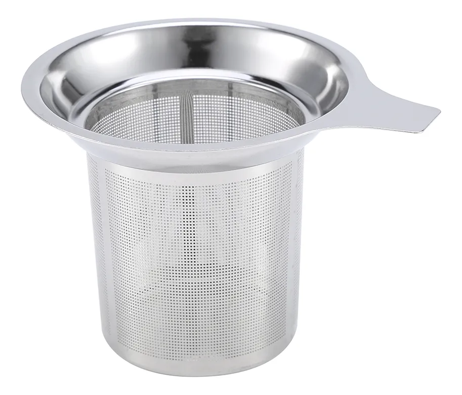 Colador de té con infusor de malla de acero inoxidable, Vidrovayotoy
