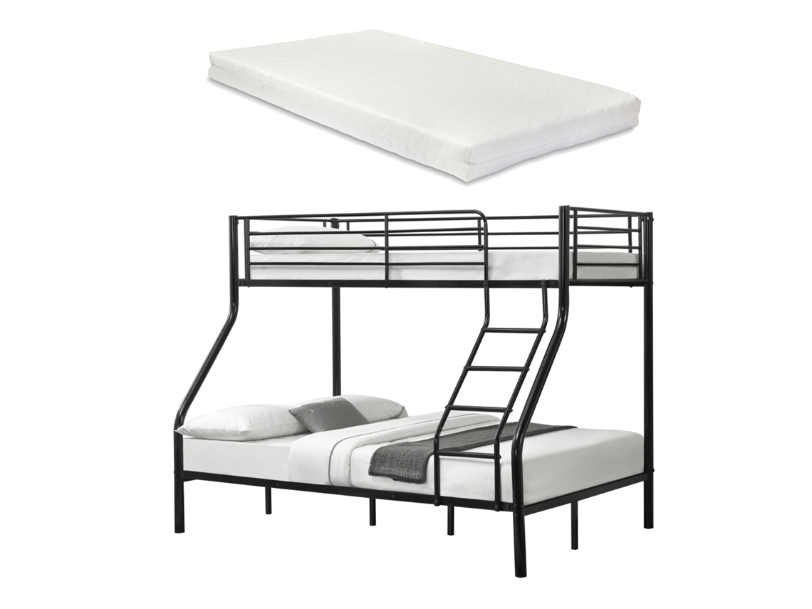 NEU.HAUS Litera (Negro - Metal - 140x200 cm)