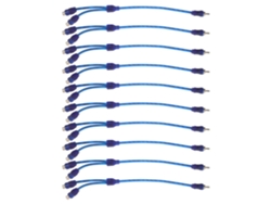 Paquete De 10 Adaptadores Rca En Y (1 Macho A 2 Hembras): Cable Divisor De Audio Estéreo De 32,5 Cm