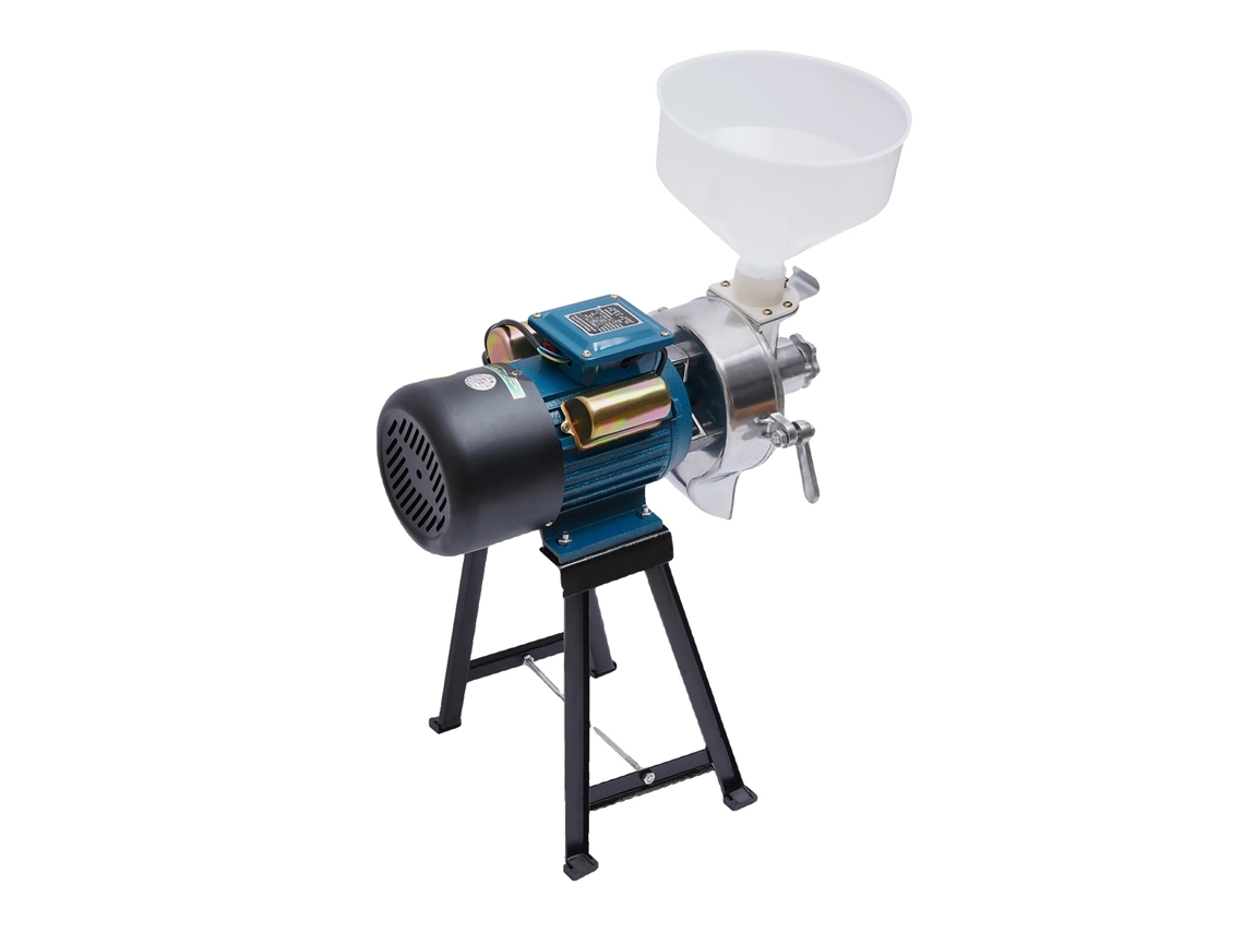 Molinillo de granos eléctrico, 2200 W de potencia, grosor de molienda ajustable, molienda húmeda y seca, color azul OEM