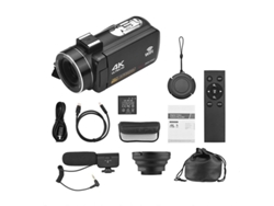 Cámara digital 4K HD con rotación de 270°, 56 megapíxeles, MDUG de 3 pulgadas (Negro 4, Solo cámara)