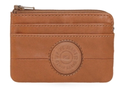 Cartera Cracker de piel beige de Pepe Jeans