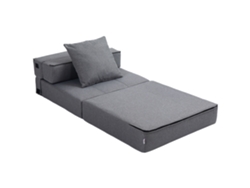 Sillón Relax para Invitados, 70x70x61cm, Gris Oscuro