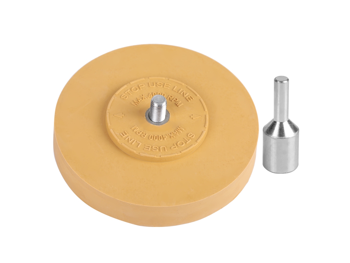 Disco De Lijado Y Pulido De Caucho Amarillo, Tornillo M6, 88 Mm/100 Mm (100 Mm)