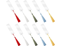 Set de 30 Marcapáginas Acrílicos Transparentes con Pompones GOKOCO (30 uds)