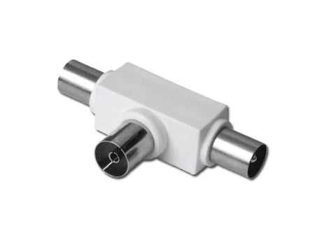 Electricidad derivacion tv 1hembra-2machos blanca blister 80006