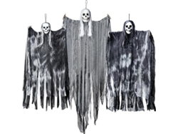 Esqueleto fantasma decorativo colgante para Halloween, ángeles de la muerte para decoración exterior de Halloween