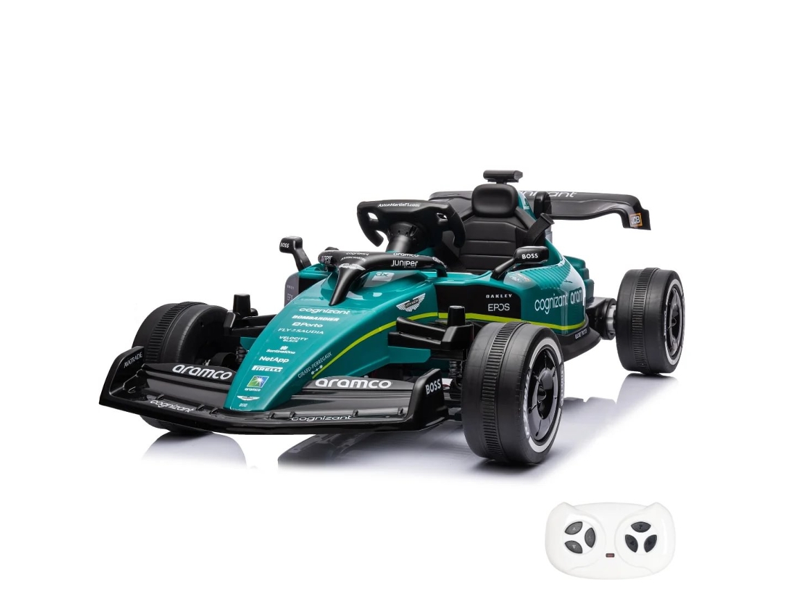 Aston Martin Fórmula 1 Eléctrico para Niños 12V (Verde)