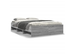 Maison Exclusive - Estructura De Cama Madera De Ingeniería Gris Sonoma 140x200 Cm