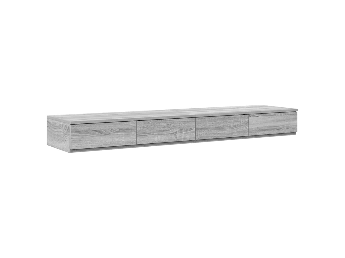 Maison Exclusive - Cajones De Cama Con Cajón Gris Sonoma 150 X 36,5 X 16,5 Cm