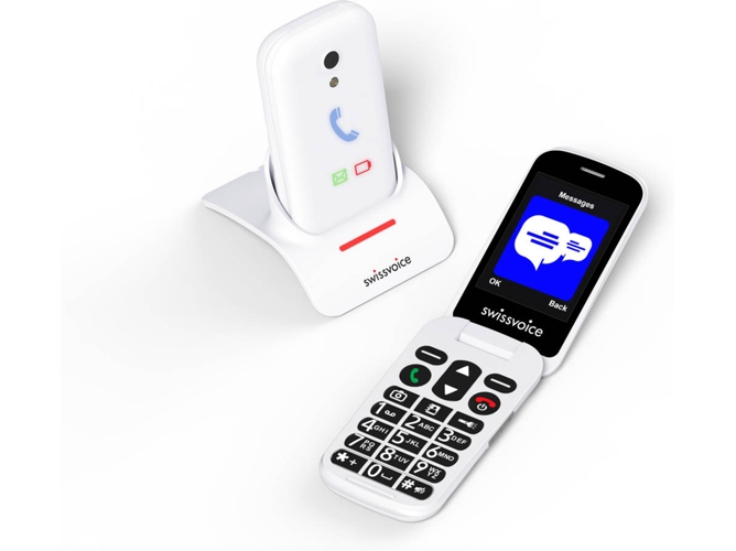 Teléfono móvil SWISSVOICE D28 (2.8'' - 2G - Blanco)