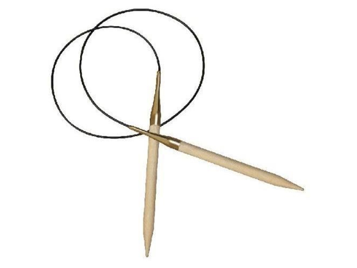 Agujas circulares fijas de abedul de 150 cm x 9 mm kp35366 knitpro