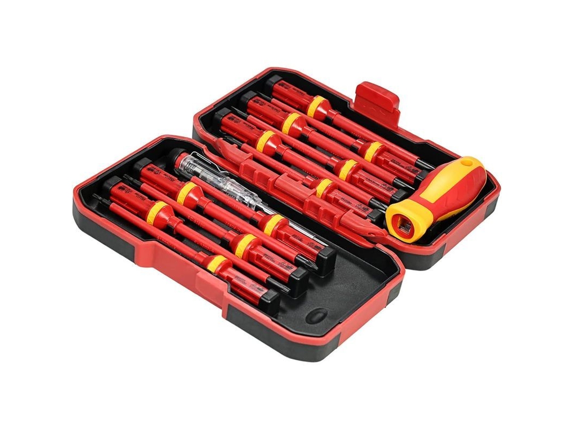 2026-set De Destornilladores Aislados 1000v 13pcs, Herramientas De Reparación Eléctrica Con Punta Magnética Y Mango Ergonómico