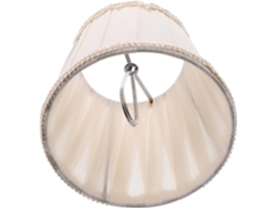 Lámpara de mesa E14 en tela beige claro SFUSHOS