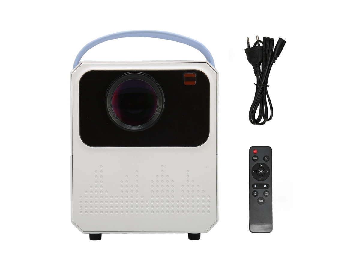 KOFIHETY Proyector Mini Portátil 1080P 4K WiFi Bluetooth 6000 LM para Vídeos Películas PS4 Smartphone 100-240V