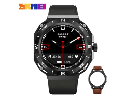 Relojes inteligentes para hombres Llamada Bluetooth Presión arterial Monitor de ritmo cardíaco durante el sueño Relojes impermeables-negro LUUCOZK