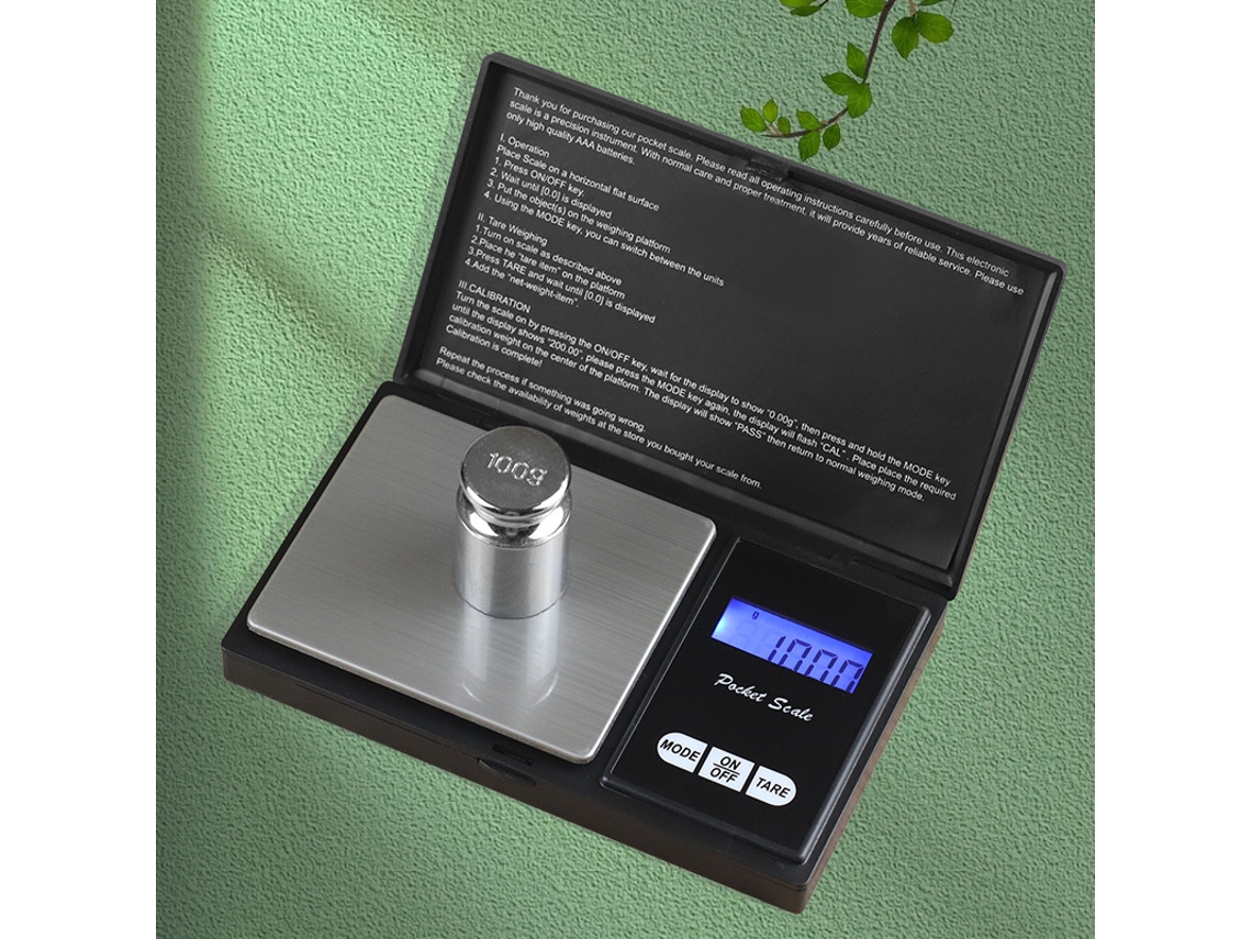 Báscula electrónica portátil para joyas Siurn de 500 g/0,01 g