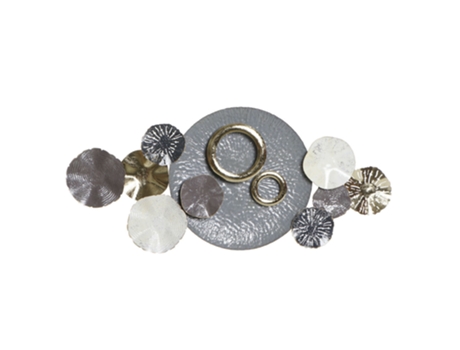 Decoración De Pared Dkd Home Decor Gris Dorado Metal (134.6 X 9.5 X 61 Cm)