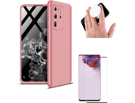 Carcasa, Protector y Popsocket Samsung S20 FE Slim armor 360º Rosa
