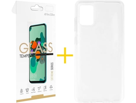 Kit Funda + Protector de Pantalla Samsung Galaxy A51 5G SKYHE Liso (Transparente)