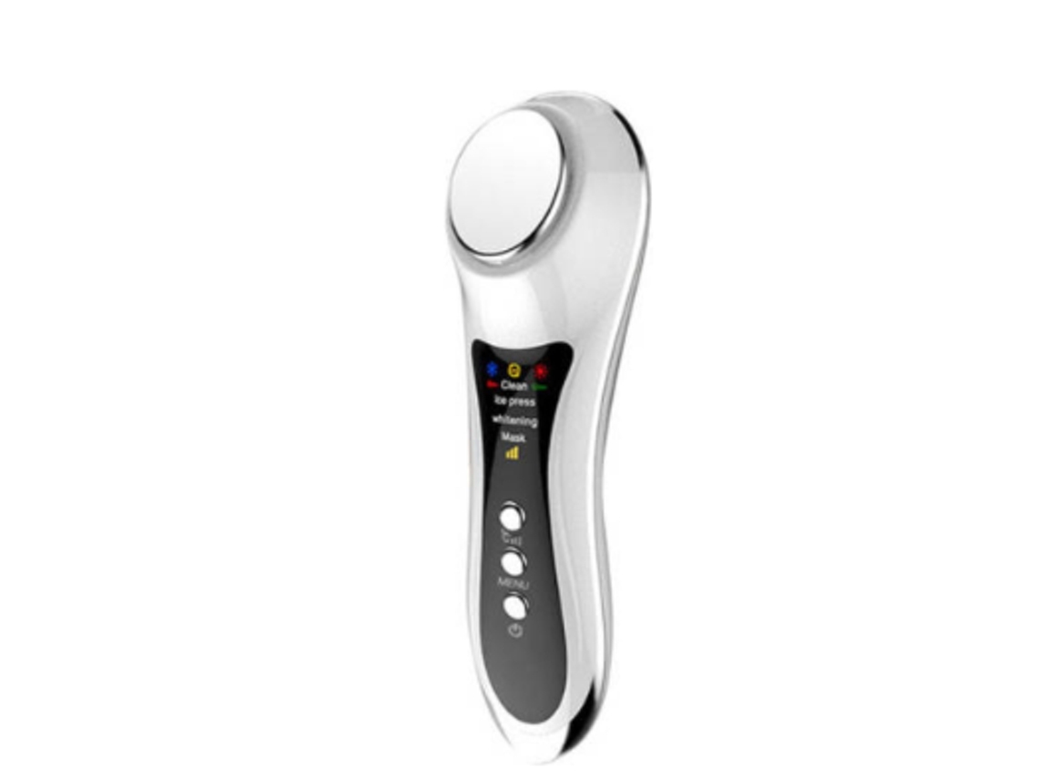 Dispositivo de belleza sónico reafirmante facial Lifter Masajeador facial frío y caliente Blanco Yemaesre