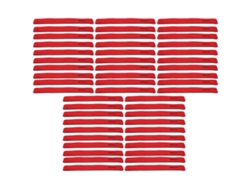 2026rebe-50pcs Cinturones De Cañas De Pesca Correas Elásticas Ajustables Para Cañas De Pesca Bait Casting Spinning Rojo