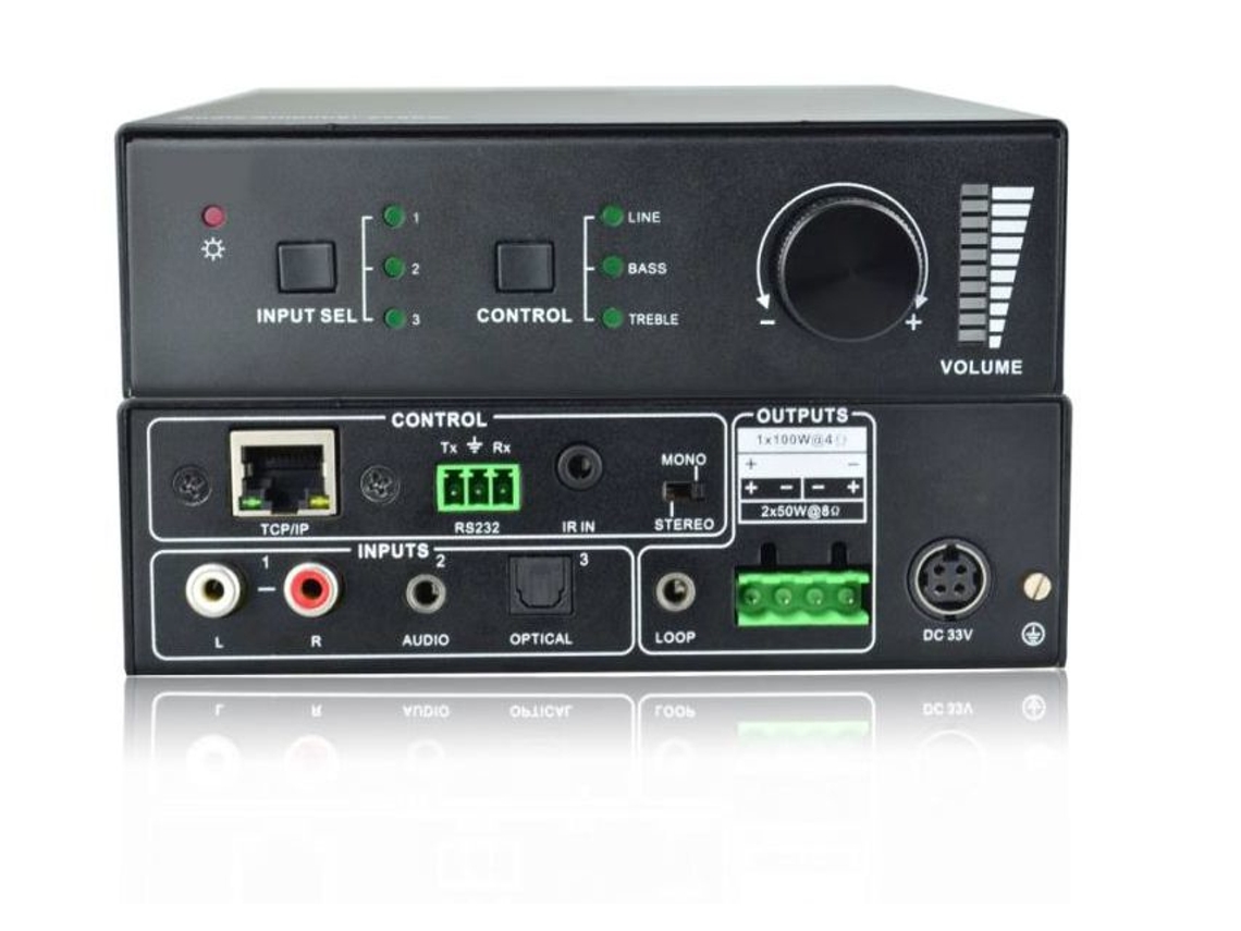 VIVOLINK VL120005 amplificador de audio 2.0 canales Hogar Negro