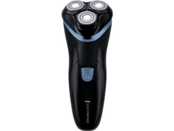 Afeitadora rotativa inalámbrica Remington R1000, recortadora retráctil de doble vía con 3 cuchillas, duración de batería de 30 minutos, luz LED