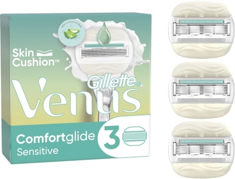 Recambio de Cuchillas GILLETTE Venus Comfortglide Sensitive (3 unidades)