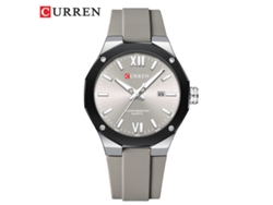 Reloj Deportivo Casual Para Hombre (gris) Con Correa De Caucho, Calendario Y Resistente Al Agua.