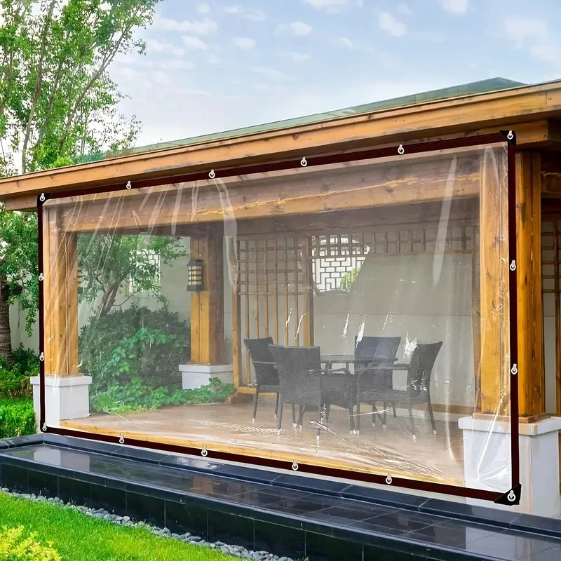 (transparente, 300x300cm) Lona Impermeable, Lámina De Plástico Impermeable Para Jardín, Aislamiento Para Plantas Y Protección Contra El Calor.