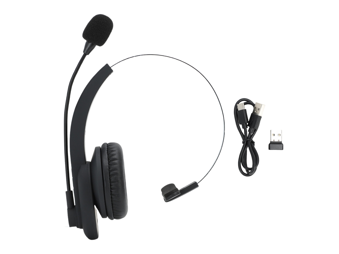 Auriculares Bluetooth Con Dongle Usb, Micrófono Con Cancelación De Ruido, Mono Para Pc Y Teléfono
