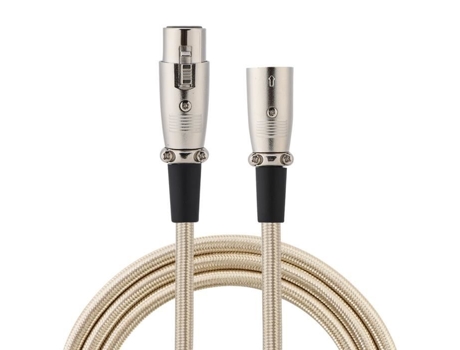 HURRISE Cable Xlr macho a hembra Cable de micrófono Xlr macho a Xlr hembra de 3 pines Cable de Audio de micrófono Cable de 5 metros/16,4