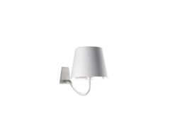 Lámpara de Pared Poldina Bianca LED recargable y regulable ZAFFERANO