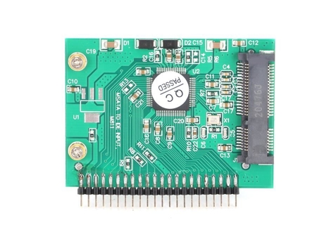 HURRISE Adaptador de disco duro para computadora portátil Convertidor Mini Msata a Ide 3 3V 44 Pin