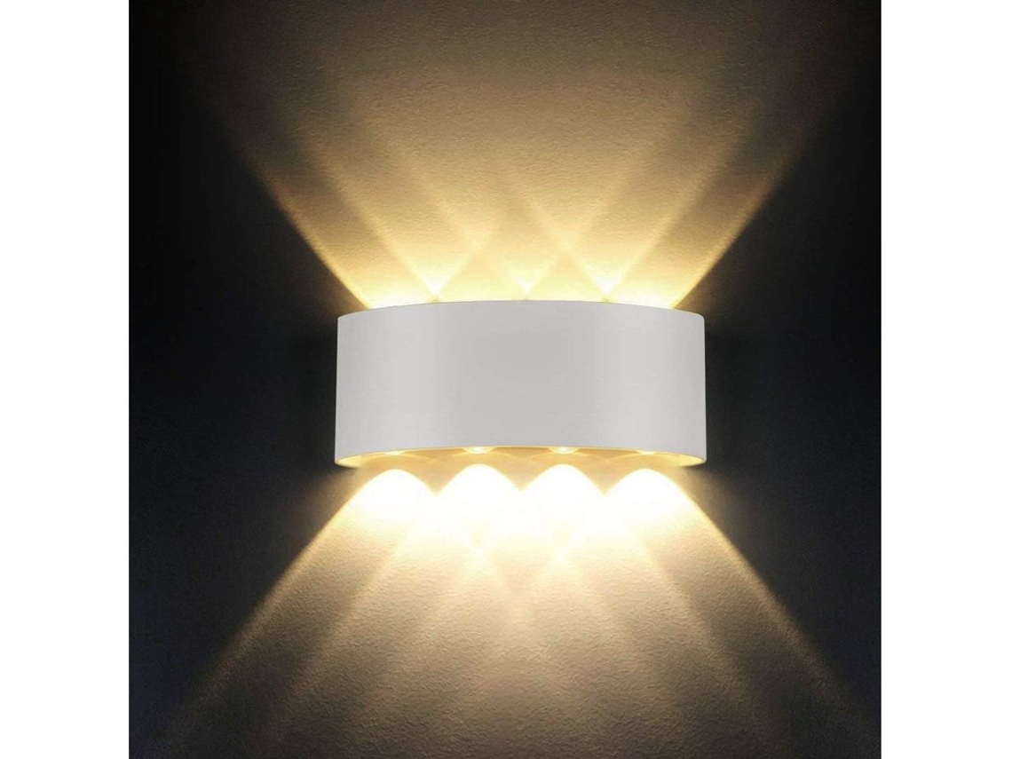 2026-lámpara De Pared Led 8w Blanco Cálido 3000k Aluminio Moderna Ip65 Para Salón Dormitorio Pasillo Cocina clase Energética F