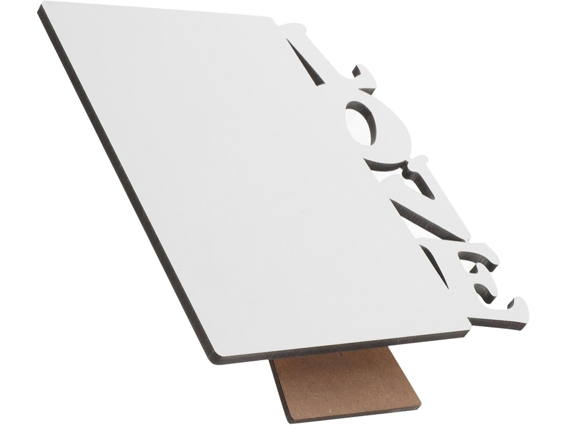 Marco Fotos Madera Sublimación Diy Decoración Blanco Panel Vacío Decorativo Hogar Suministros Bricolaje Love